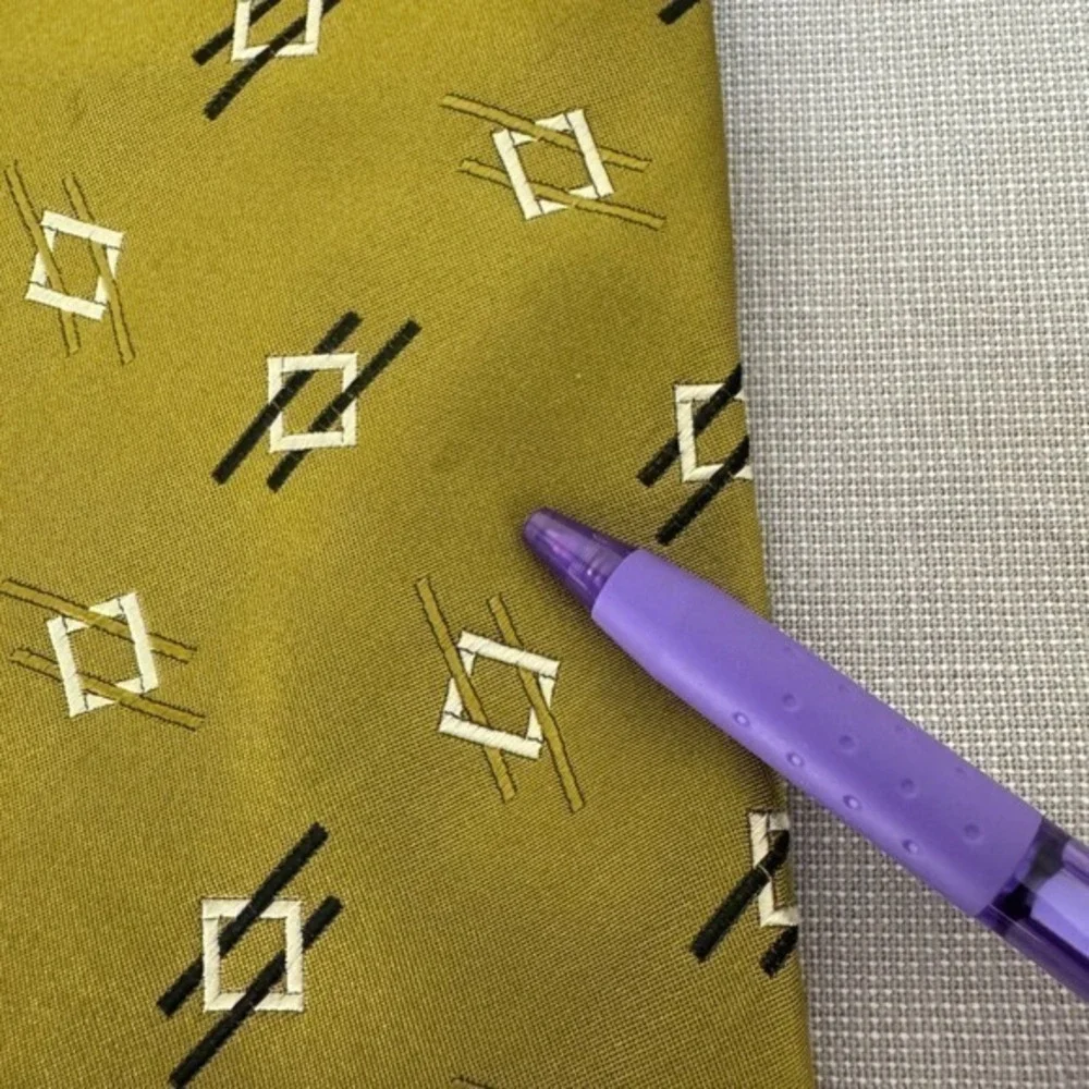 Ermenegildo Zegna Green‎ Geometric Silk Tie